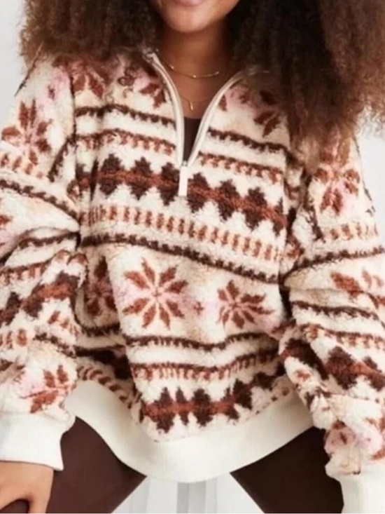 Aerie Sweaters - Aerie Sherpa Quarter Zip Sweater